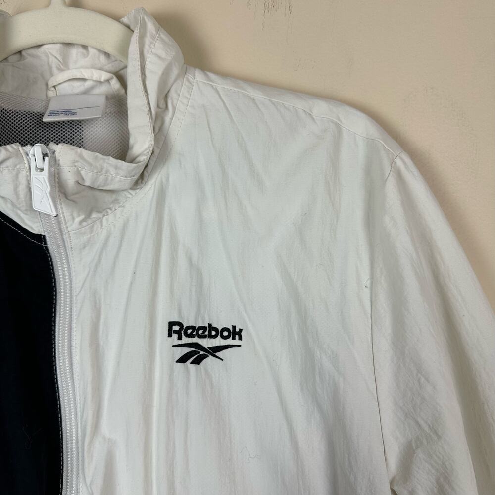 Reebok Mens Windbreaker Jacket Size Medium‎ Athletic Retro Y2K Baggy Streetwear - Picture 4 of 14